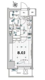 メイクスデザイン門前仲町ガーデン 9階 間取り図