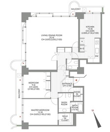 アークタワーズウエスト 1907 間取り図