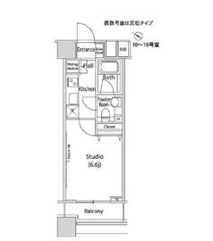 ファーストリアルタワー新宿 1915 間取り図