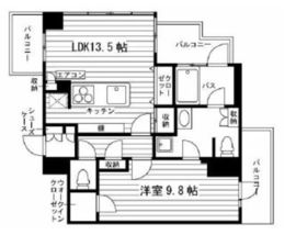 フィルパティオ高輪 601 間取り図