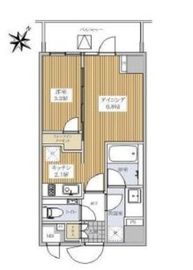 パークナード上野池之端 6階 間取り図