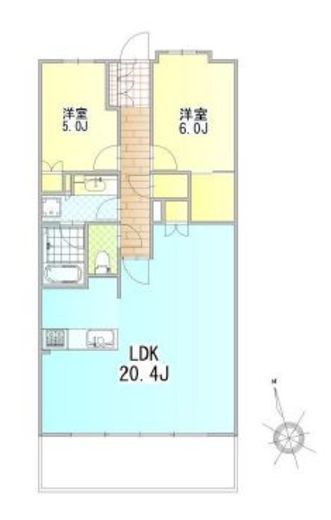 ザ・パームス祐天寺マスタープレイス 9階 間取り図