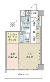 ザ・パークワンズ目黒不動前 4階 間取り図