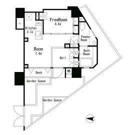 MFPRコート目黒南 101 間取り図