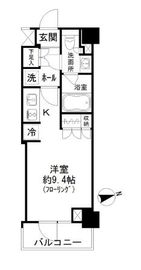 パークリュクス蒲田一丁目 104 間取り図