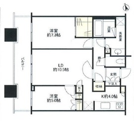 芝浦アイランド グローヴタワー 23階 間取り図