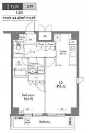 プラウドフラット早稲田 903 間取り図