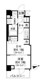 パークリュクス蒲田一丁目 105 間取り図