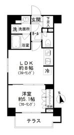 パークリュクス蒲田一丁目 106 間取り図