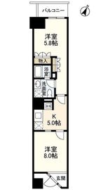 スタイリオ池尻大橋 502 間取り図