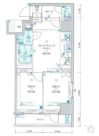 ジェノヴィア浅草4スカイガーデン 2階 間取り図