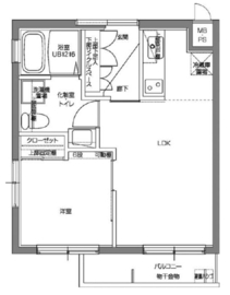 パティーナV代々木上原 3階 間取り図