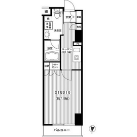 Feel A 渋谷 4階 間取り図