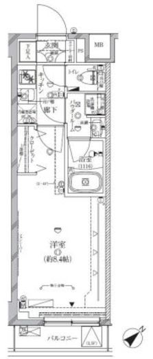 アーバンプレミア池尻大橋 305 間取り図