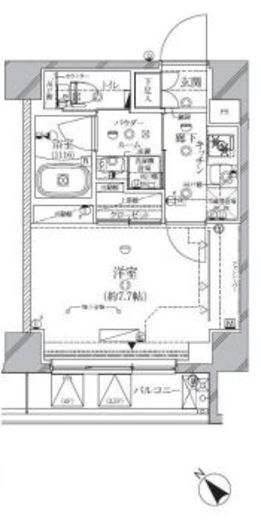 アーバンプレミア池尻大橋 402 間取り図