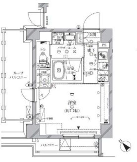 アーバンプレミア池尻大橋 501 間取り図