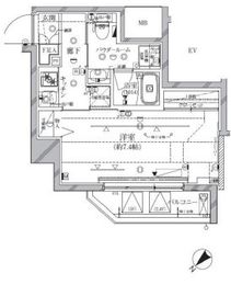 アーバンプレミア池尻大橋 408 間取り図