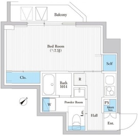 アーバンプレミア池尻大橋 208 間取り図