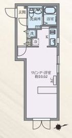 ルクレ東新宿 202 間取り図