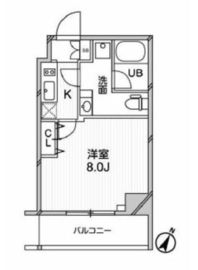 グランパセオ巣鴨 1101 間取り図