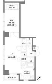 カスタリアお茶の水 507 間取り図