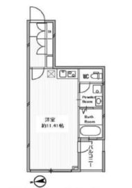 白金高輪レジデンス 203 間取り図