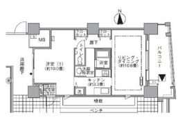 アクティ汐留 303 間取り図