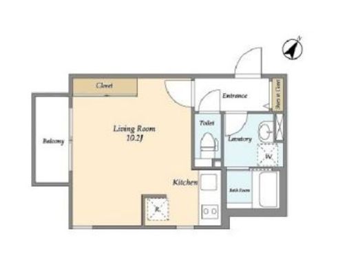 ラピス代々木 204 間取り図