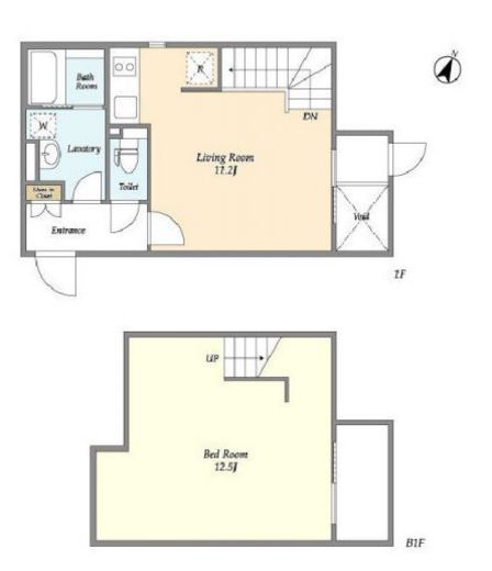 ラピス代々木 102 間取り図