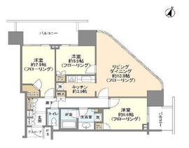 二子玉川ライズタワー 25階 間取り図