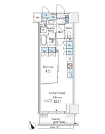 パークナードフィット南青山GARDEN 204 間取り図