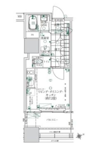 ローレルタワールネ浜松町 3階 間取り図