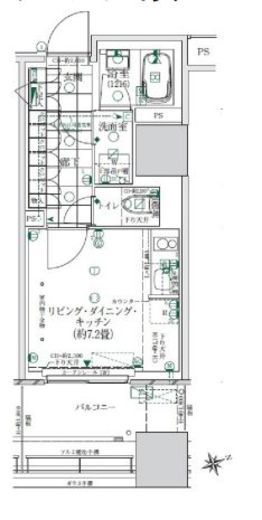 ローレルタワールネ浜松町 3階 間取り図