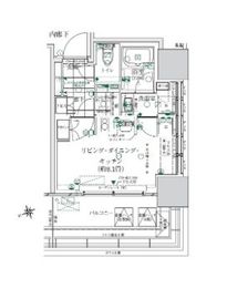 ローレルタワールネ浜松町 2階 間取り図