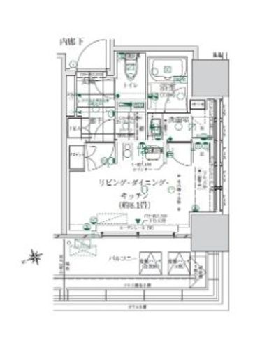 ローレルタワールネ浜松町 5階 間取り図