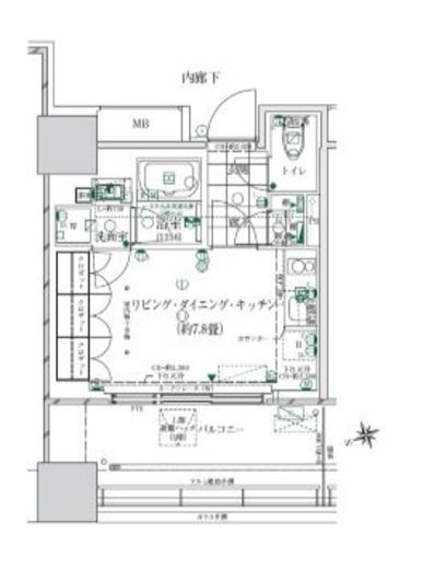 ローレルタワールネ浜松町 5階 間取り図