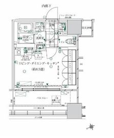 ローレルタワールネ浜松町 2階 間取り図