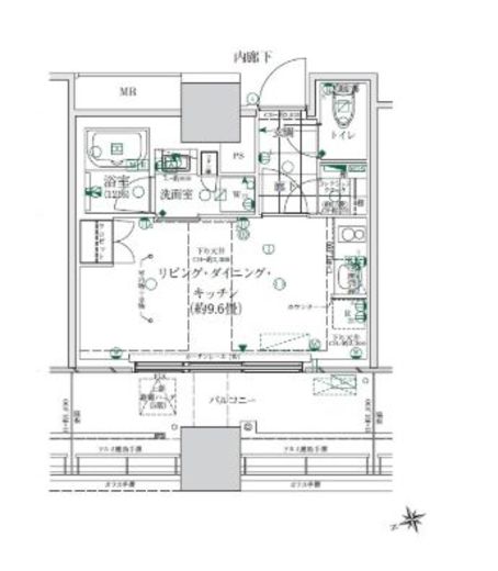 ローレルタワールネ浜松町 4階 間取り図