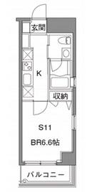 カスタリア中目黒 316 間取り図