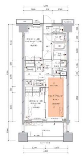 オーパスレジデンス目黒洗足 204 間取り図