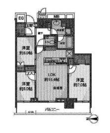 ザ・パークハウス晴海タワーズ クロノレジデンス 18階 間取り図