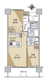 シティテラス代々木公園 10階 間取り図