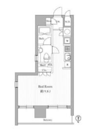 エクセレント麻布十番 12階 間取り図