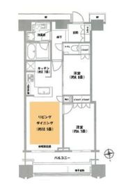 富久クロスコンフォートタワー(Tomihisa Cross)  44階 間取り図