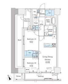 パークナードフィット南青山GARDEN 803 間取り図