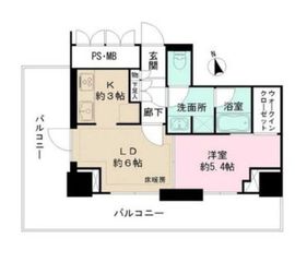 コモレ四谷ザ・レジデンス四谷ガーデン 6階 間取り図