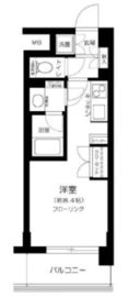 プリヴェール南青山 4階 間取り図