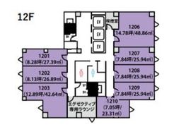 クロスオフィス内幸町 1309 間取り図