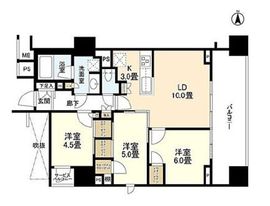 クレヴィア文京湯島 6階 間取り図