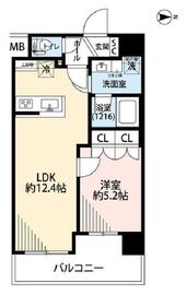 プレール・ドゥーク森下3 3階 間取り図